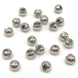 Hareline Slotted Tungsten Beads - Silver