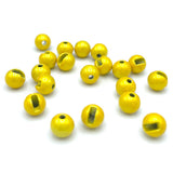 Hareline Slotted Tungsten Beads - Yellow Gold