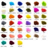 Strung Marabou Blood Quill Color Chart