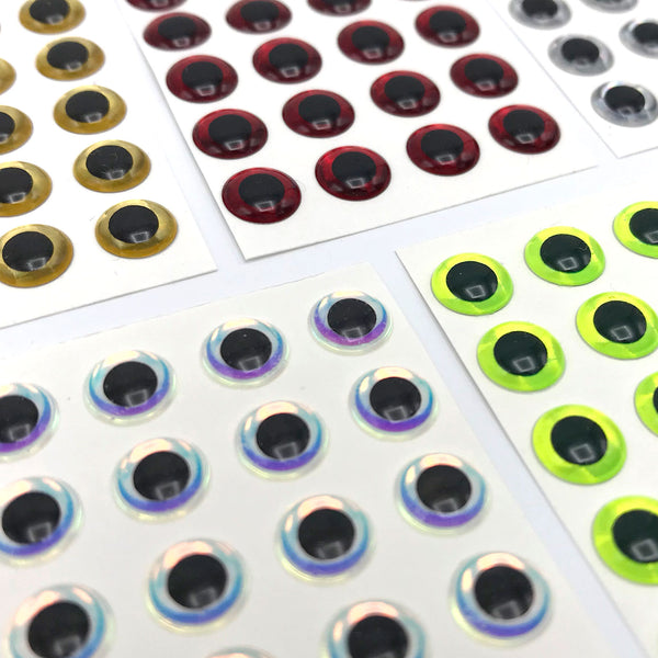3D Adhesive Holographic Fish Eyes : Hareline – Fly Artist