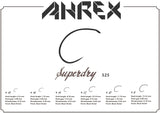 Ahrex FW525 SuperDry Barbless Hook Chart