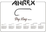 Ahrex FW571 Long Dry Fly Barbless Hook Chart