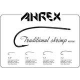 Ahrex NS156 Nordic Salt Traditional Shrimp Hook : Size Chart