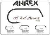 Ahrex PR370 60-Degree Bent Jig Streamer Hook Chart