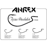 Ahrex PR380 Texas Rig Predator Hook : Size Chart