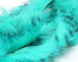 Barred Polychrome Rabbit Strips - Turquoise / Blue / Black