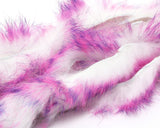 Barred Polychrome Rabbit Strips - White / Hot Pink / Purple