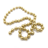 Bead Chain Eyes - Gold