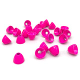 Hareline Brass Cone Heads - Fluorescent Pink