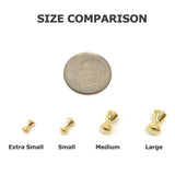 Hareline Brass Dumbbell Eyes - Size Chart