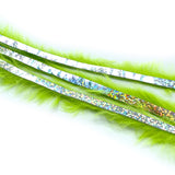 Magnum Bling Rabbit Strips - Chartreuse / Holo Silver