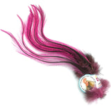 UV2 Coq De Leon Perdigon Fire Tail Feathers - Fluorescent Hot Pink