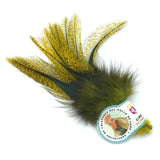 UV2 Coq De Leon Perdigon Fire Tail Feathers - Fluorescent Yellow