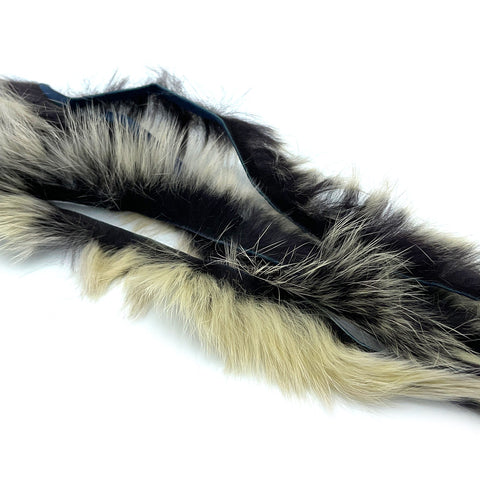 Hareline Crosscut Frostip Rabbit Strips For Fly Tying - 1/8" X 8" Zonker Fur Material 4pk