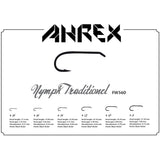 Ahrex FW560 Freshwater Traditional Nymph Hook : Size Chart