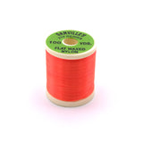 Danville Flat Waxed Nylon Thread - Fluorescent Orange
