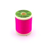 Danville Flat Waxed Nylon Thread - Fluorescent Red / Hot Pink