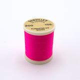 Danville 6/0 Flymaster Waxed Thread - Fluorescent Red / Hot Pink
