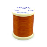 Danville 3/0 Monocord Waxed Thread - Burnt Orange