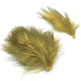 Fine Black Barred Marabou - Wood Duck Gold