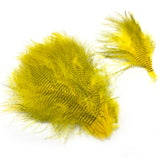 Fine Black Barred Marabou - Yellow