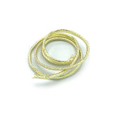 Hedron Flashabou Minnow Body - Small Goldtone