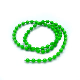 Hareline Fluorescent Bead Chain Eyes - Fl. Green