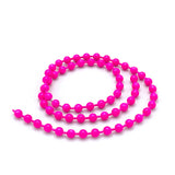 Hareline Fluorescent Bead Chain Eyes - Fl. Pink
