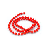 Hareline Fluorescent Bead Chain Eyes - Fl. Red