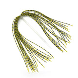 Grizzly Barred Rubber Legs - Fluorescent Yellow Chartreuse