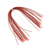 Grizzly Barred Rubber Legs - Neon Orange