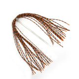 Grizzly Barred Rubber Legs - Orange