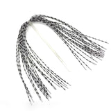 Grizzly Barred Rubber Legs - White