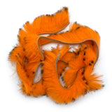 Hareline Black Barred Bunnybou Strips - Hot Orange