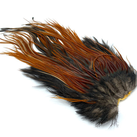 Brown Cock Saddle Feathers – Beautiful Colors For Fly Tying – Dry Hackle