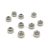 Hareline Tungsten Beads - Silver Nickel