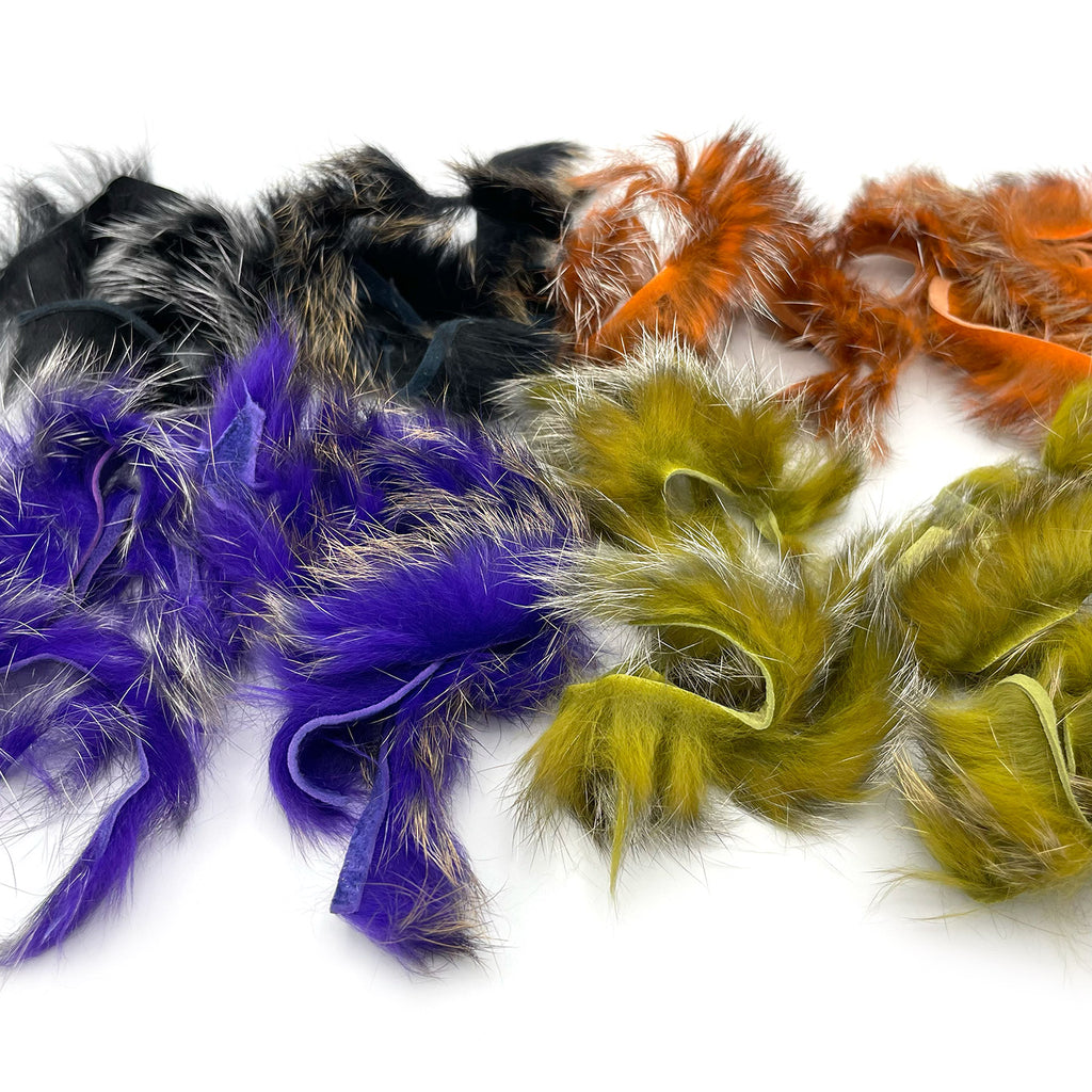 Crosscut Shimmer Rabbit Strips : Hareline – Fly Artist