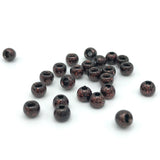 Hareline Dazzle Brass Beads - Black Ruby