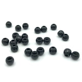 Hareline Dazzle Brass Beads - Black