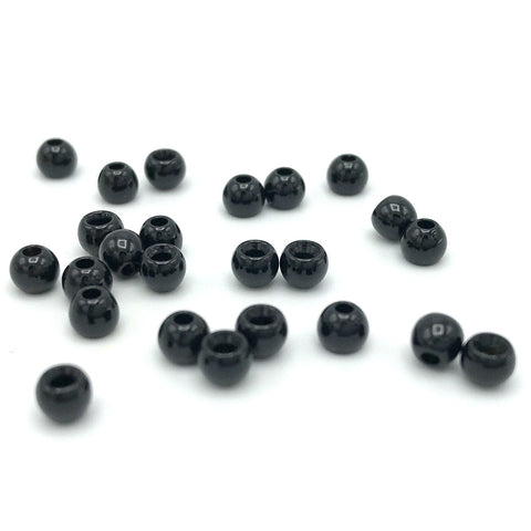 Hareline 1/8 inch 3.3mm Dazzle Brass Beads Matte Black