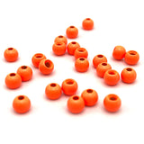 Hareline Dazzle Brass Beads - Fluorescent Orange