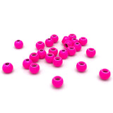 Hareline Dazzle Brass Beads - Fluorescent Pink