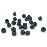 Hareline Dazzle Brass Beads - Matte Black