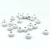 Hareline Dazzle Brass Beads - Pearl White