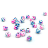 Hareline Dazzle Brass Beads - White Jaw Breaker