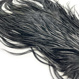 Hareline Dyed Black Rooster Saddle Hackle