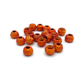 Hareline Gritty Tungsten Beads - Orange