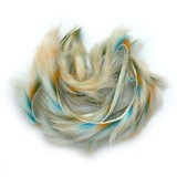 Hareline Groovy Bunny Strips - Blue / Orange / White