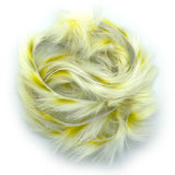 Hareline Groovy Bunny Strips - Yellow / Olive / White