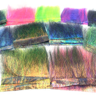 Hareline Ice Dub Minnow Back Shimmer Fringe